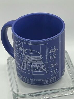 BBC: Doctor Who Genesis of the Daleks Blue Blueprint Ceramic Coffee Mug #1376